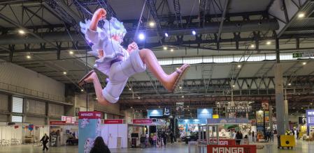 Montaje, este jueves, del Manga Barcelona en Fira Barcelona de Gran Via&nbsp;