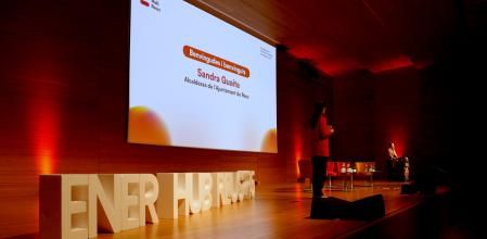 La alcaldesa de Reus, Sandra Guaita, en el congreso EnerHub.