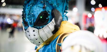 Un joven se disfraza de Deku, personaje de la serie 'My Hero Academia'&nbsp;