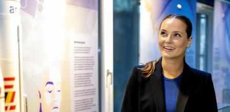 Acto en solitario.La princesa Ingrid Alejandra de Noruega ayer en un acto en Oslo