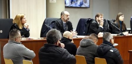 Segunda sesión del juicio en la Audiencia de Lleida contra cinco personas por tráfico de droga.