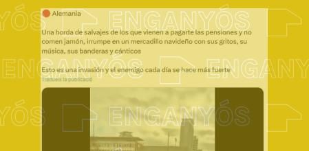 Contenido engañoso sobre musulmanes “invadiendo” mercados de Navidad