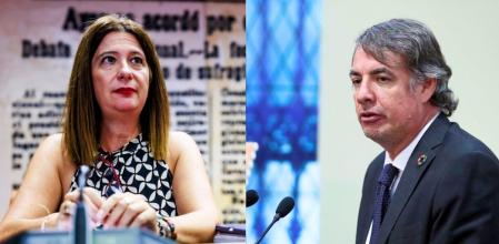 Leire Díez, 'fontanera' del PSOE, y Vicente Fernández, ex presidente de la SEPI