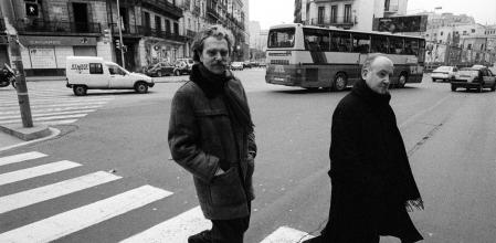 JOAN DE SAGARRA JUNTO A LLUÍS PERMANYER