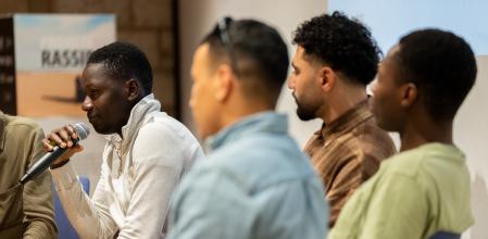 Madou Cessay cuenta su experiencia en la jornada celebrada en el Museu Marítim&nbsp;