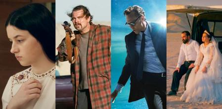 Combo de fotogramas de 'Los domingos', 'Una batalla tras otra', 'La vida de Chuck' y 'Un simple accidente'