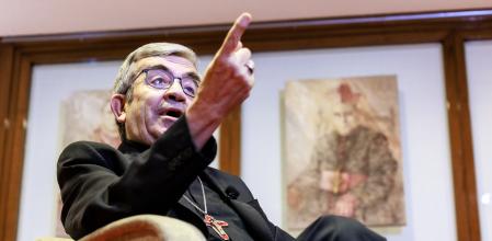 L’arquebisbe de Valladolid i president de la CEE,Luis Argüello, fotografiat dimarts