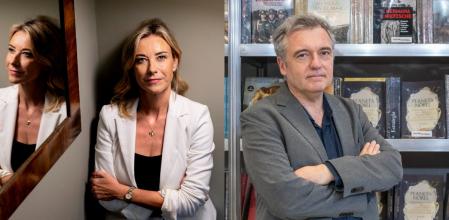 Anna Gener (izquierda) y Xavi Ayén, dos de los autores de Libros de Vanguardia