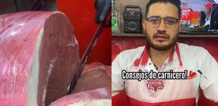 Un carnicero explica cómo conservar la carne.