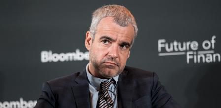 El presidente y Consejero delegado de Aena, Maurici Lucena, interviene durante el foro de Bloomberg 