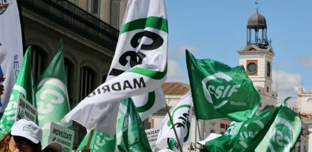 Concentración de CSIF y Jusapol en Madrid&nbsp;