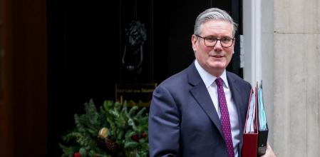 Keir Starmer en el 10 de Downing Street en Londres&nbsp;