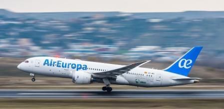 Un avión de Air Europa, en pleno despegue