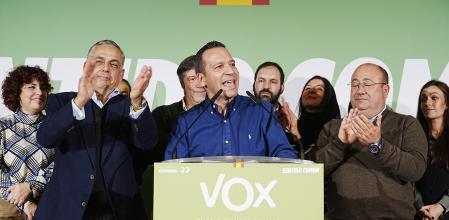 El candidato de Vox a la presidencia de Extremadura, Óscar Fernández Calle