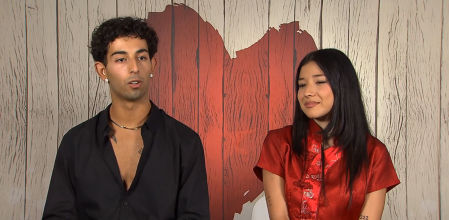 Lucía y Damiano en 'First Dates'