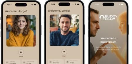 Buddybeam ofrece un formato de conversación por voz con avatares digitales diseñados para interactuar de forma natural