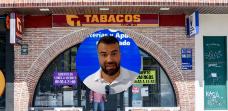 Fachada de un estanco en Madrid