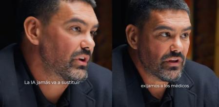 Un doctor habla sobre el uso de IA en medicina.