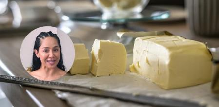 Paola Martínez, médico, explica las diferencias entre la mantequilla y la margarina.