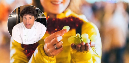 Jordi Cruz, chef, 47 años, revela el truco para evitar atragantamientos en Nochevieja: ''La uva es muy peligrosa por su forma redonda, lisa y resbaladiza''
