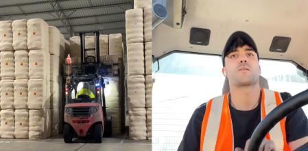 Mario, en dos momentos del vídeo