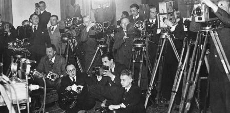 Periodistas en la Cancillería del Reich, 1933.