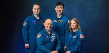 Platónov, Fincke, Yui y Cardman son los astronautas que forman parte de la Crew-11