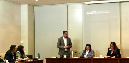 Marc Chavalera tomando posesión como alcalde.