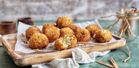Arancini de puerros y gorgonzola