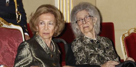 La reina Sofía con su hermana Irene, en noviembre del 2024