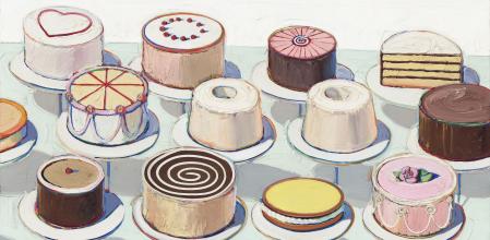 Wayne Thiebaud: 'Cakes', 1963 