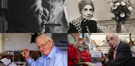 Guillermo Cabrera Infante, Isak Dinesen, Tom Sharpe y Josep Maria Espinàs