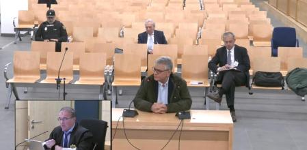 El testigo Martín Sicilia, esta mañana en el juicio en la Audiencia Nacional