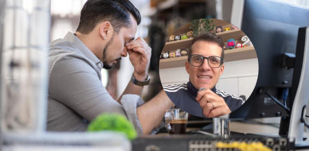 Un trabajador sufriendo 'burnout' en el trabajo