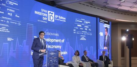 Óscar López a l’Spain Investor Dayahir a Madrid