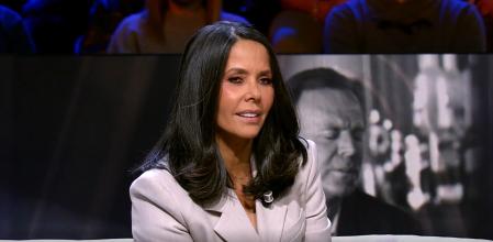 Vaitiare Bandera, expareja del cantante Julio Iglesias, la noche del viernes en el programa '¡De Viernes!'. .