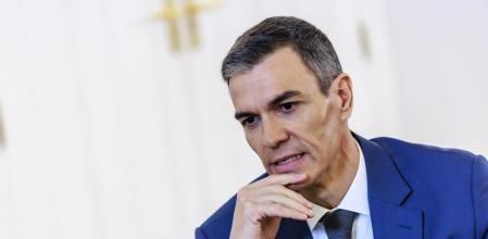 Pedro Sánchez durant l'entrevista amb 'la Vanguardia', divendres passat en la Moncloa.