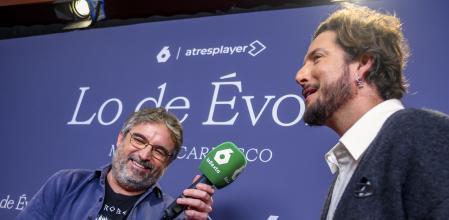 Évole i Carrascod urant la presentació de la nova temporada a Sevilla