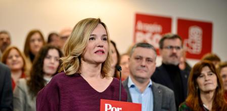 PilarAlegríaahir a la presentació de la candidatura, pocs dies abans de la campanya