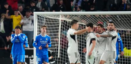 Els jugadors de l’Albacete celebrant un gol contra elReial Madridla setmana passada