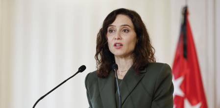 La presidenta de la Comunidad de Madrid, Isabel Díaz Ayuso, en una intervención pública.