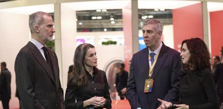 Los Reyes, en la inauguración de Fitur 2026 con el presidente de Ifema, José Vicente de los Mozos y la presidenta de la Comunidad de Madrid, Isabel Ayuso