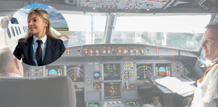 Savina Paul, piloto de avión, sobre importancia de los colores en la cabina de un avión comercial: “Podemos llevar gafas pero no ser dáltonicos”