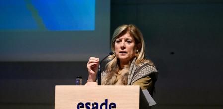 La presidenta de la Faconauto,Marta Blázquez, ahir a Barcelona