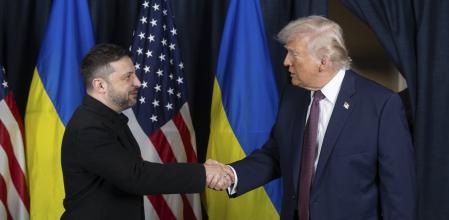 Zelenskies va reunir amb Trump ahir abans de pronunciar el seu discurs alFòrumdeDavos