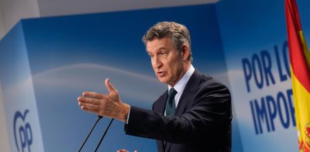 El líder del PP, Alberto Núñez Feijóo.