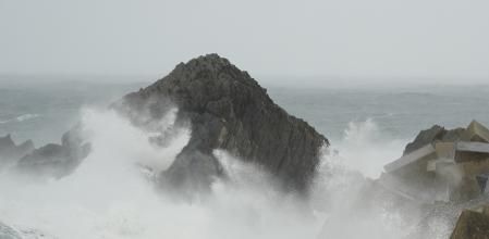 Efectos de la borrasca Ingrid en Asturias el pasado domingo.&nbsp;