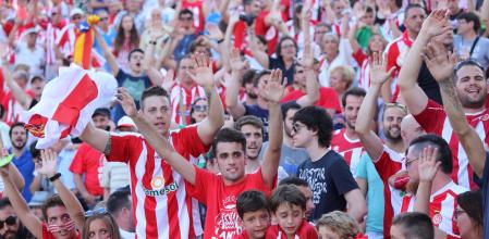 GIRONA 7/06/2015 PARTIDO EN EL ESTADI MONTILIVI GIRONA CLUB DE FUTBOL CONTRA EL CD LUGO SI GANA EL GIRONA SUBE A PRIMERA DIVISION ( AGUSTI ENSESA - LV )