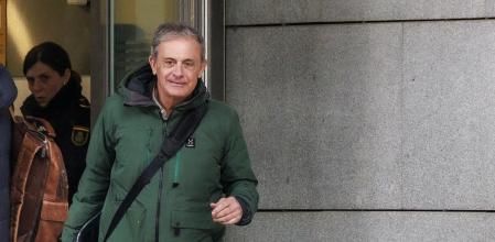 Jordi Pujol i Ferrusola, saliendo este lunes de l Audiencia Nacional