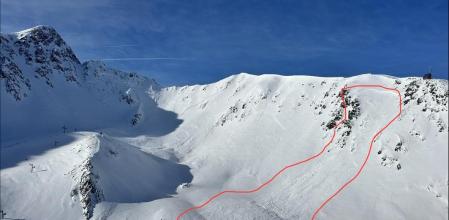 Actuación de desencadenamiento de aludes preventiva en Andorra el domingo 25 de enero.